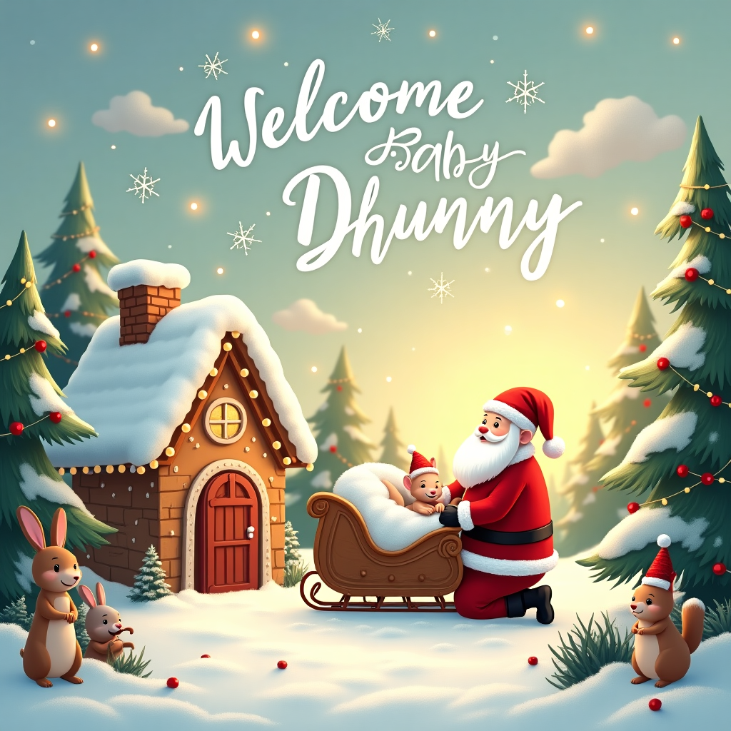 Santa Claus New-baby Card