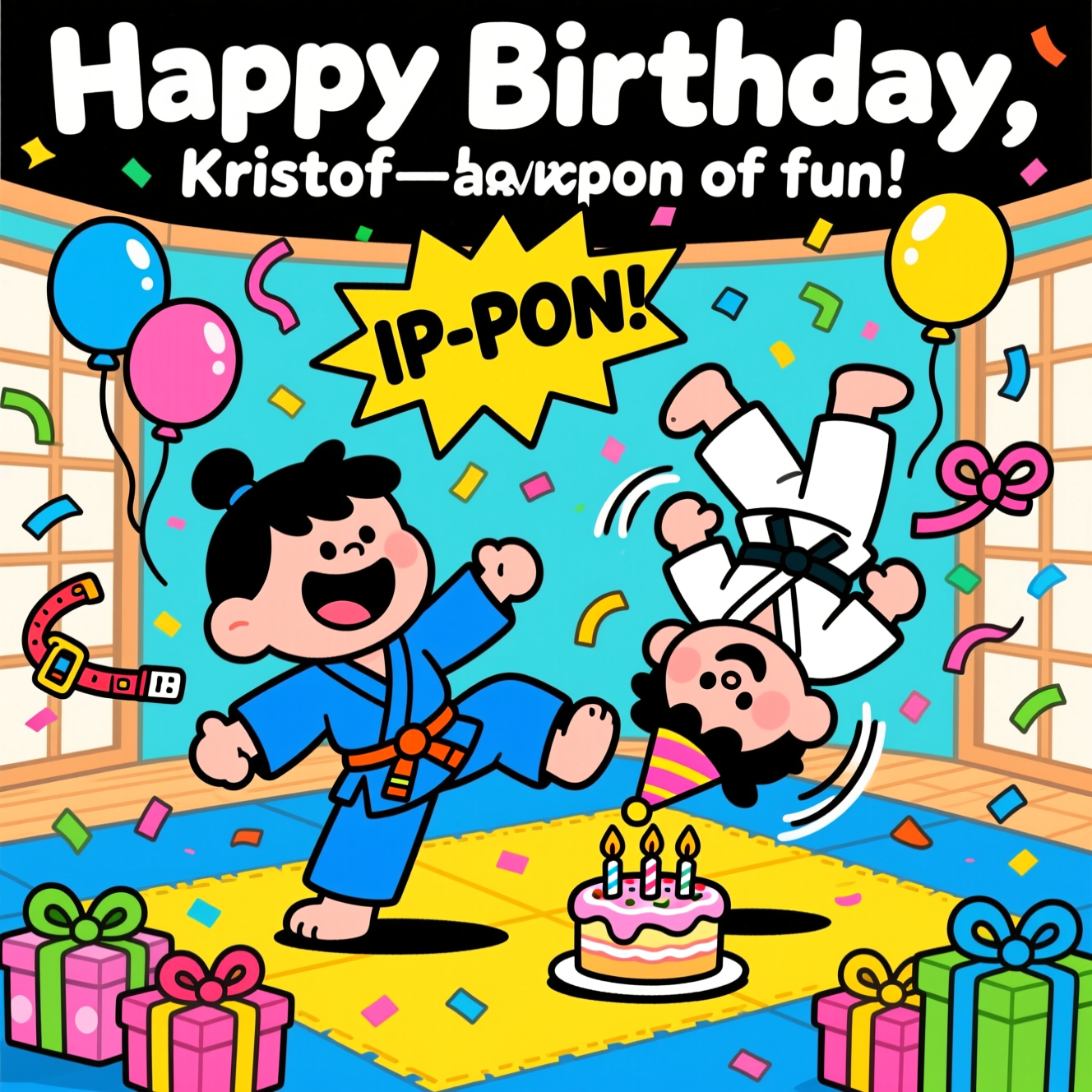 Judo, and Birthday Card