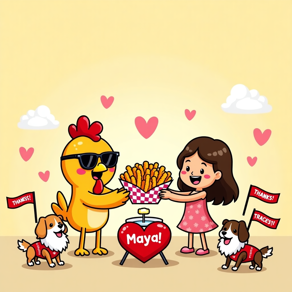 Raising Cane’s, , and Thank-you Card