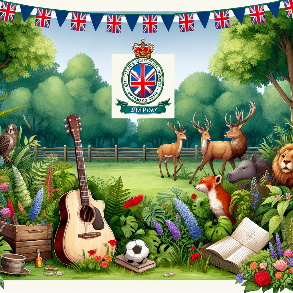 Depict a birthday celebration in a lush garden filled with British wildlife in the style of a vector illustration. Integrate fantasy RPG elements into this setting. Make sure to include acoustic guitars draped decoratively around the border, embellishing the scene. Also, incorporate a soccer team crest subtly into the design to add a sense of loyalty and team spirit to the nature-infused celebration. Avoid any direct representations of real-world soccer teams.
Generated with these themes: RPGs, Tottenham Hotspur football club , Gardening , British wildlife , and Acoustic guitar.
Made with ❤️ by AI.