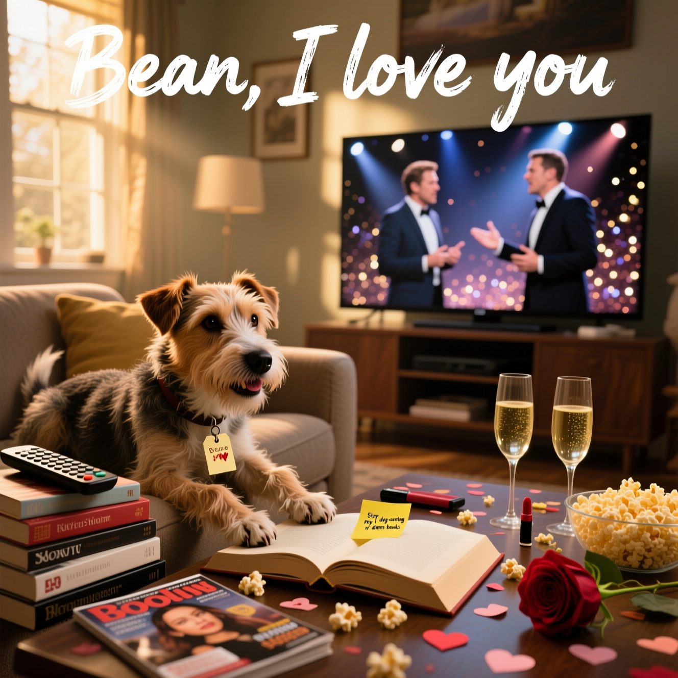 Books, Dogs, and Reality TV, and Anniversary Card