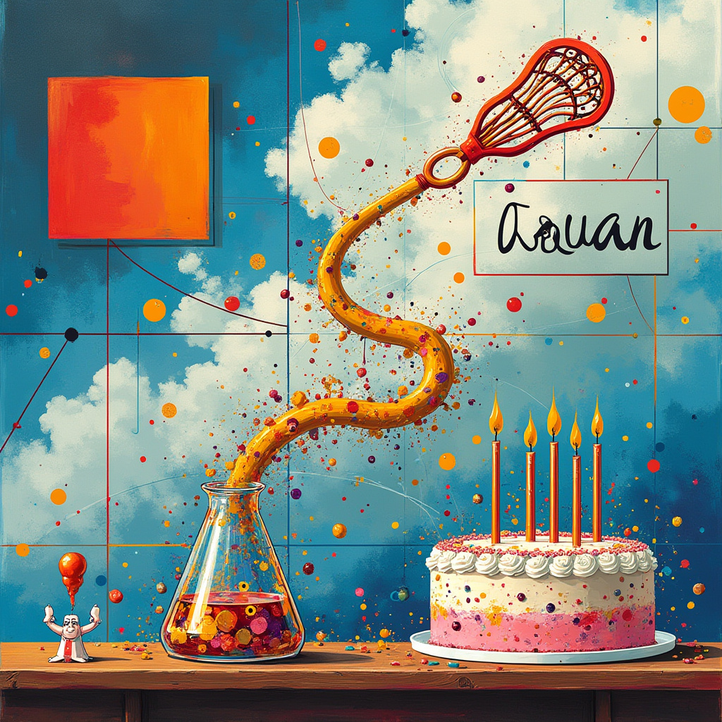 Lacrosse , Chemistry , and Inorganic Chemistry laboratory at Oxford University Birthday Card