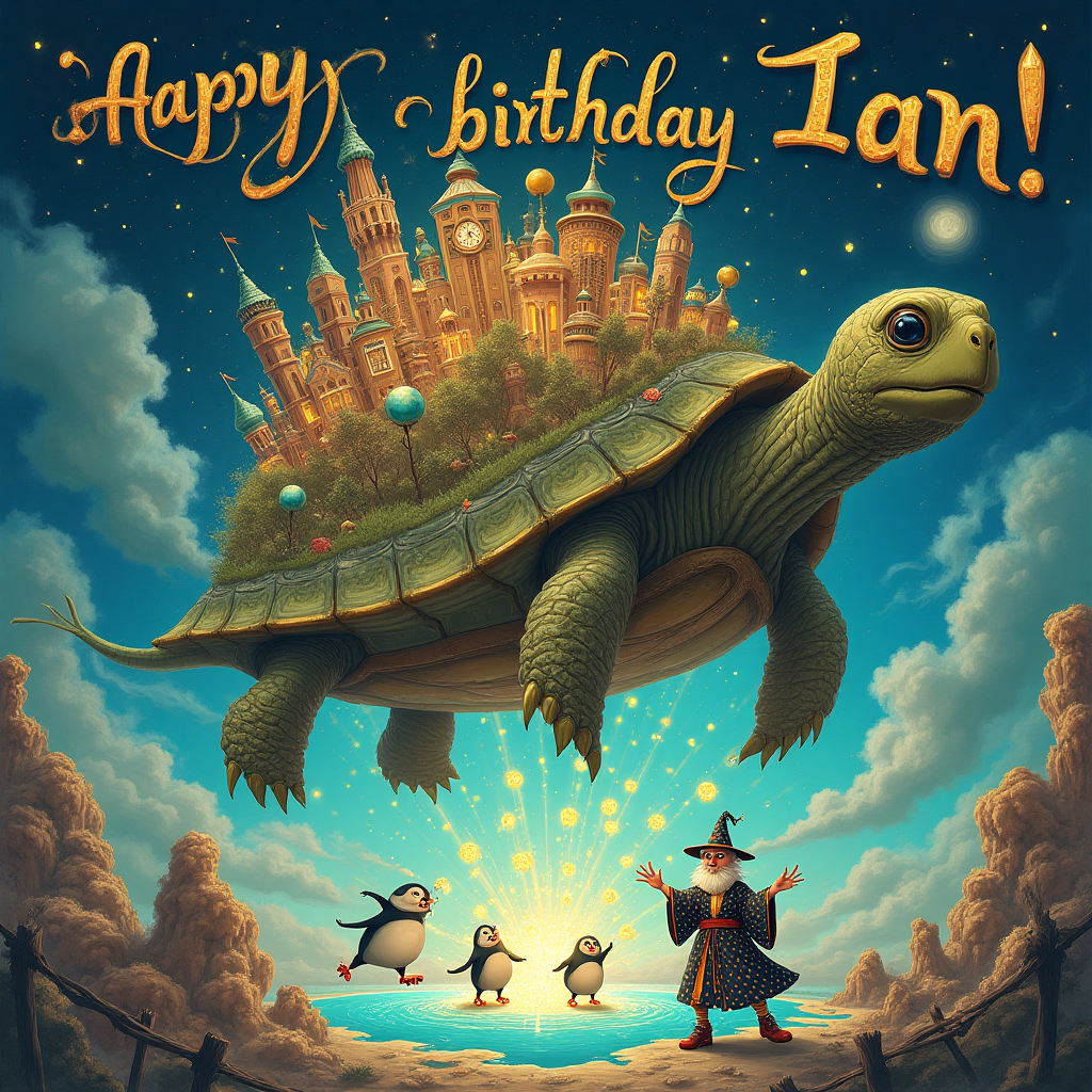 Terry Prachett Discworld , and Birthday Card