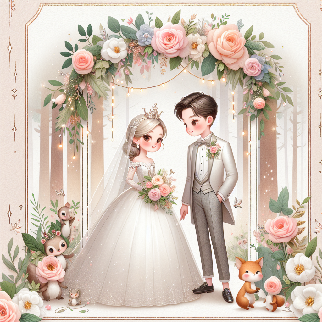 Disney princess and Prince, sleeping beauty Wedding Card