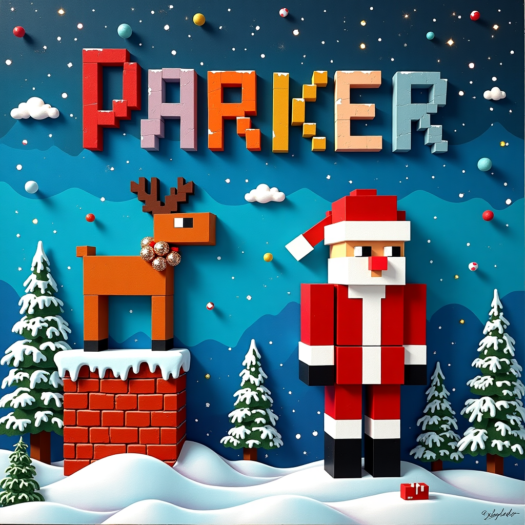 Minecraft Christmas Card