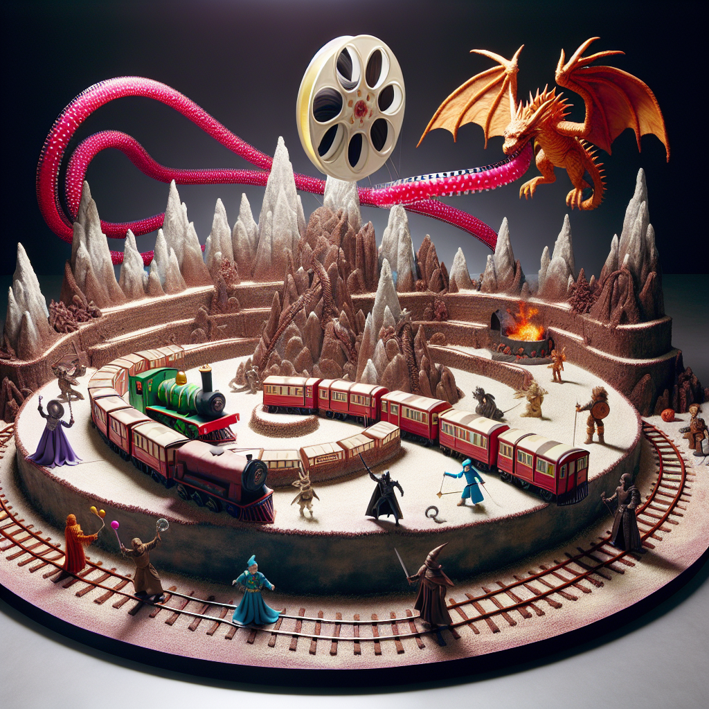 Dungeons and dragons, Trains, and Movies Birthday Card