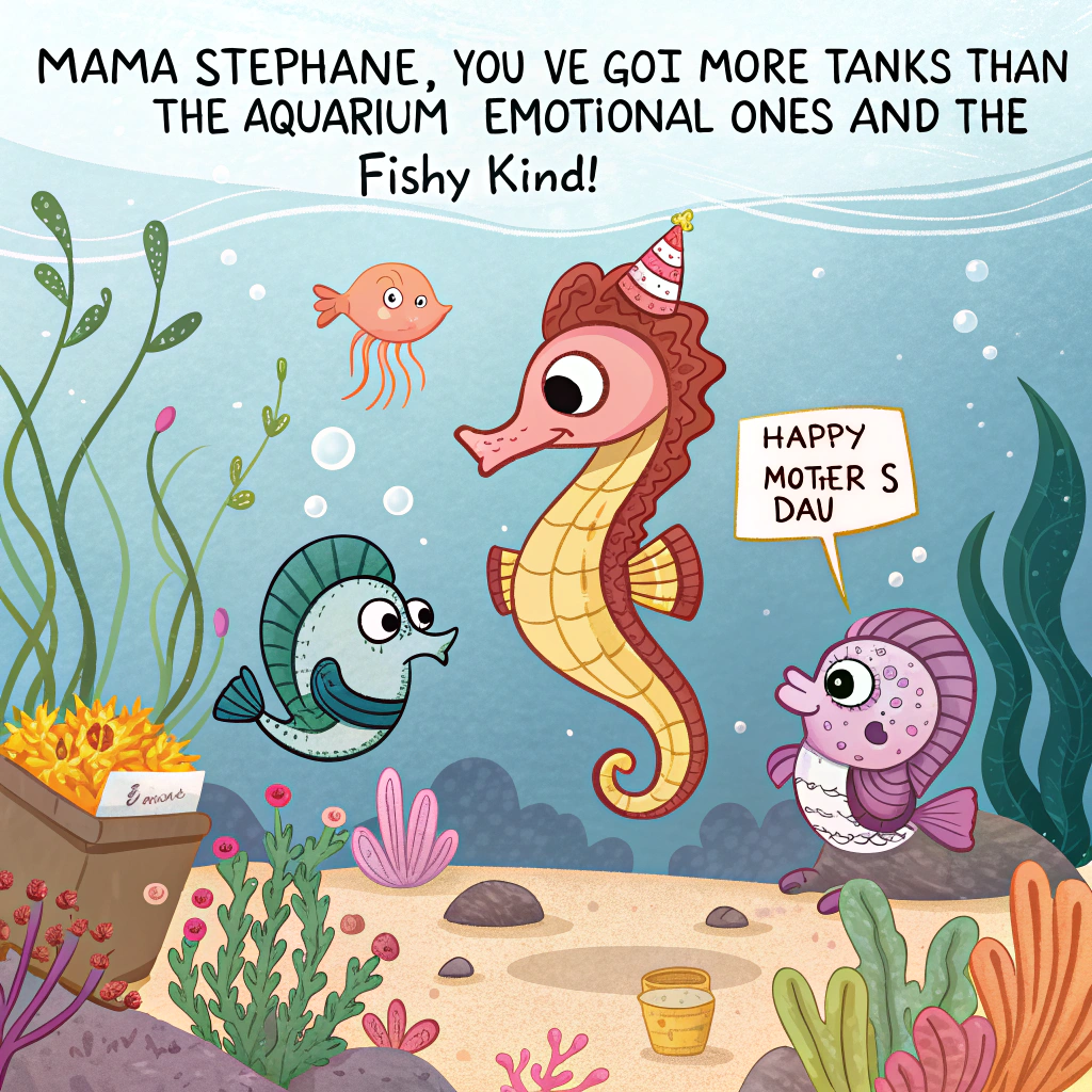 Aquarium Mothers-day Card