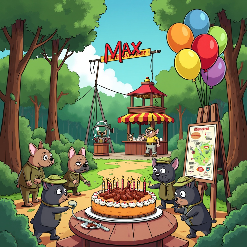 Rangers Frenchies Kebab Birthday Card