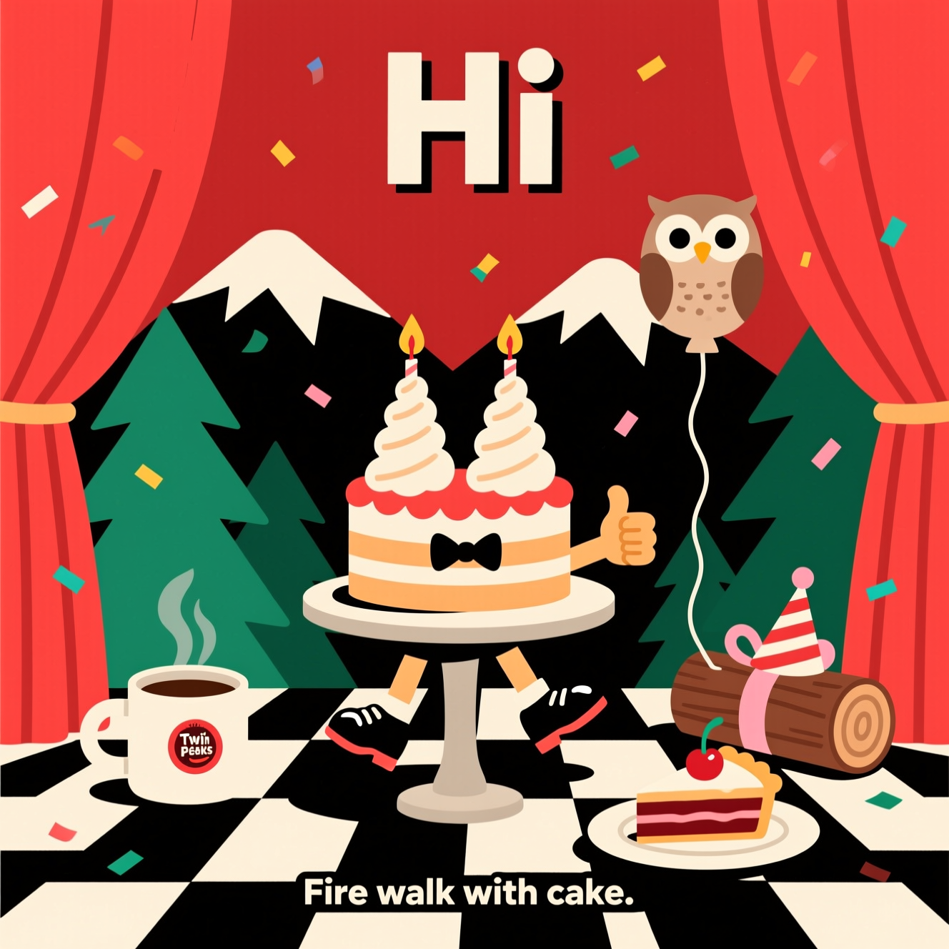 Twin Peaks , and Birthday Card