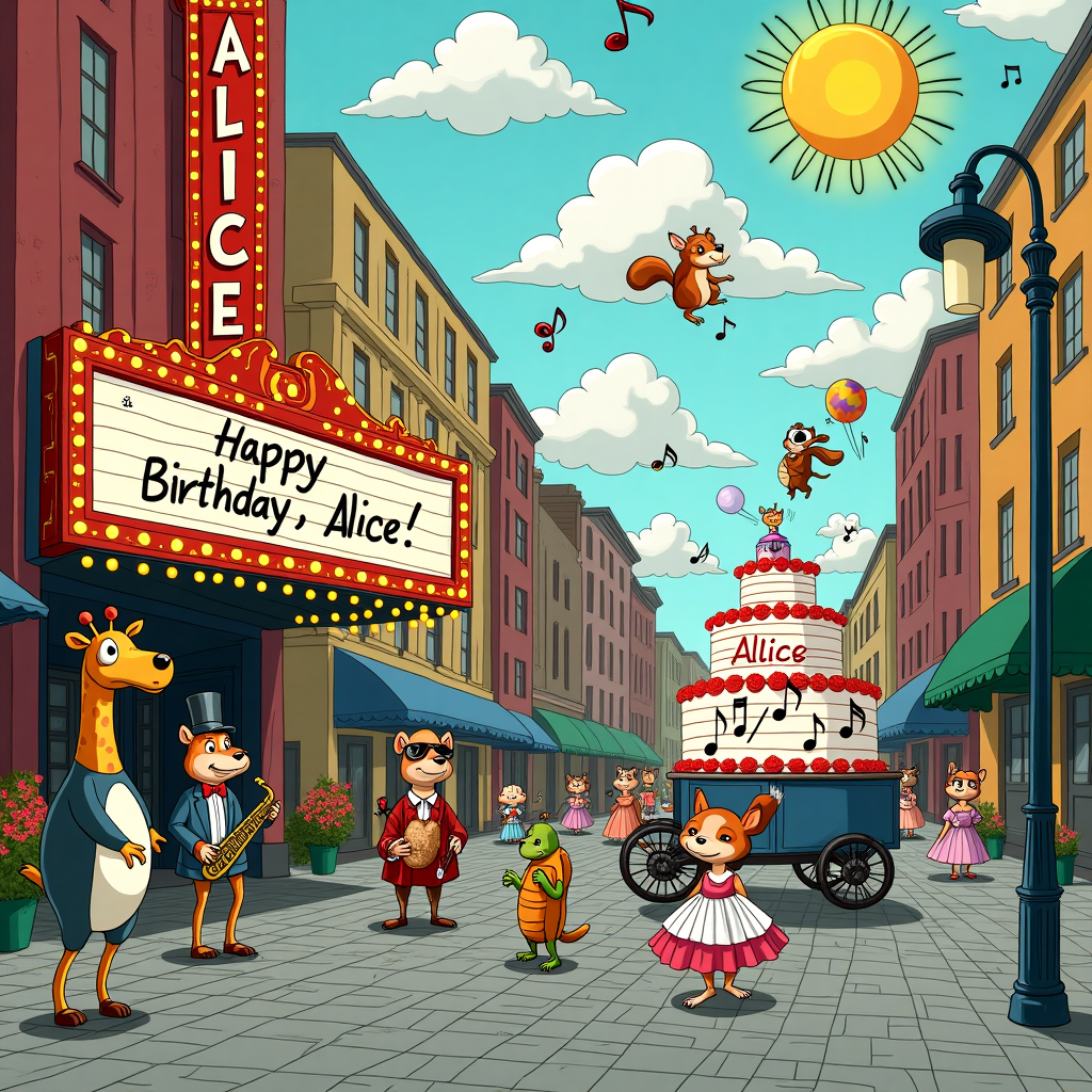 Musicals Birthday Card