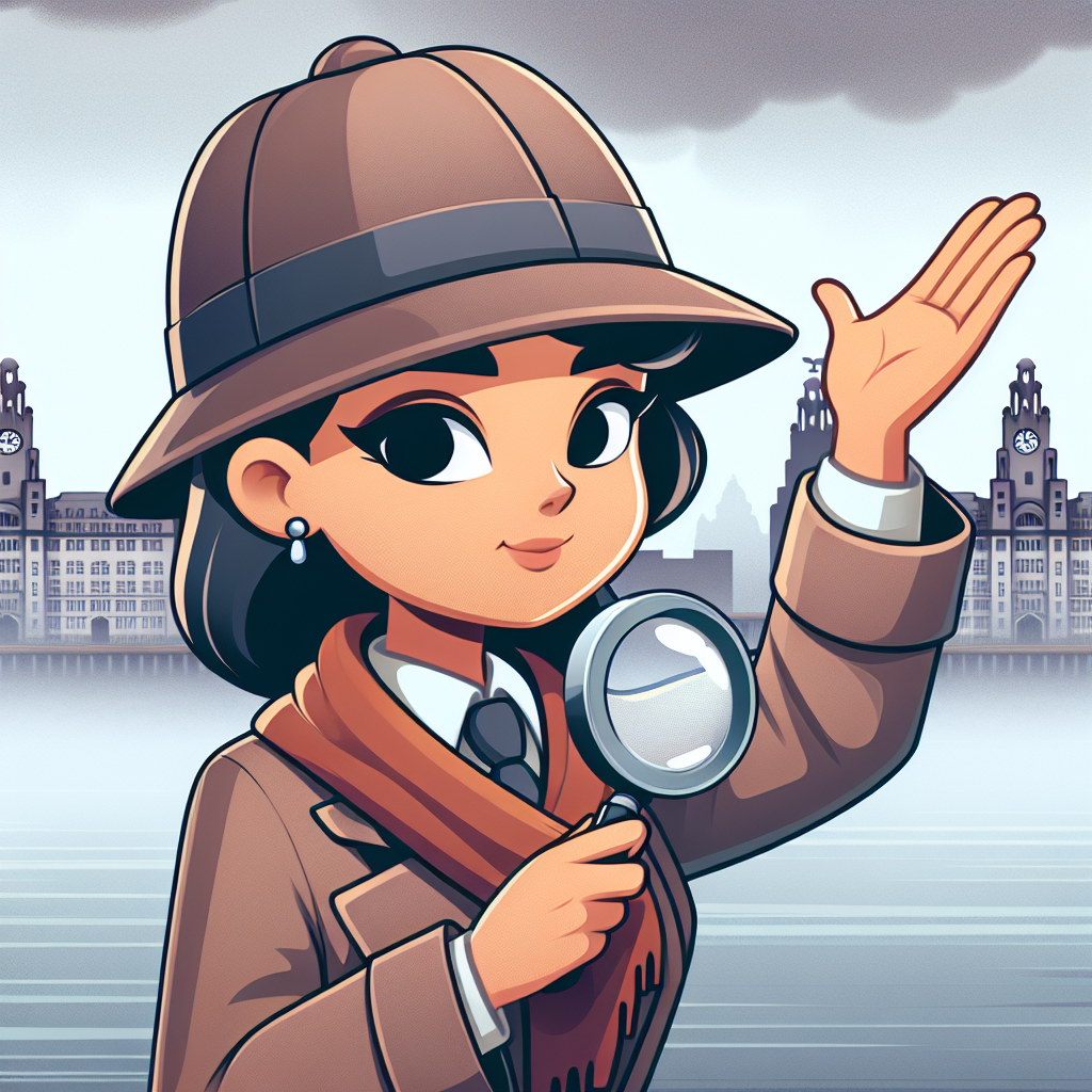 Create a captivating image of an endearing South-Asian female cartoon detective bidding farewell with one hand and holding a magnifying glass in the other. Place her at the misty docks of Liverpool, with the city's silhouette subtly visible in the backdrop. She tips her hat with an expression of melancholic satisfaction, as if saying goodbye to a peer before commencing her pursuit of a cryptic criminal.
Generated with these themes: Crime murders , and Liverpool.
Made with ❤️ by AI.