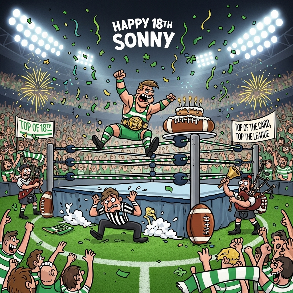 WWE, Celtic fc, and Birthday Card