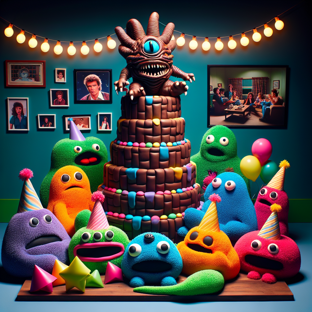 Stranger things, squishmallows, chocolate Birthday Card