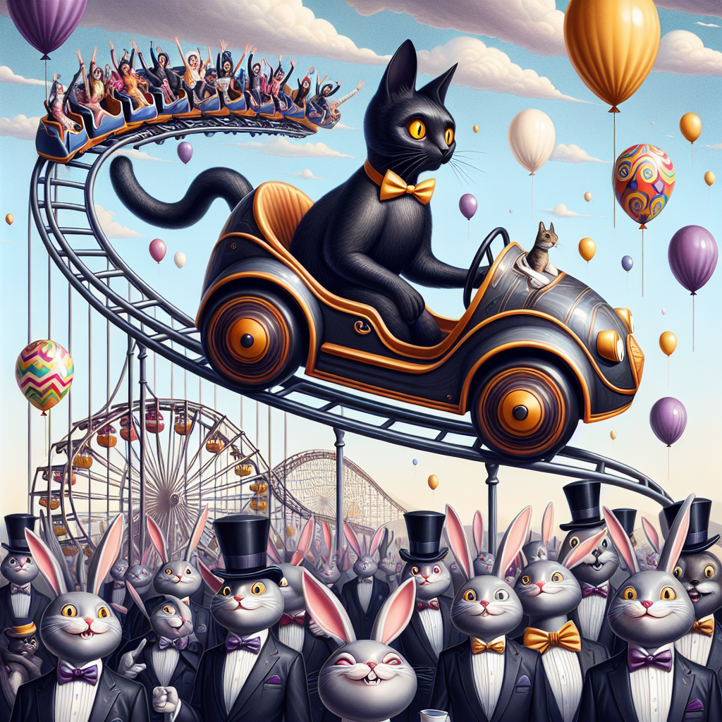 Black cat , Roller coaster , Rabbits , and Melanie Martinez Birthday Card