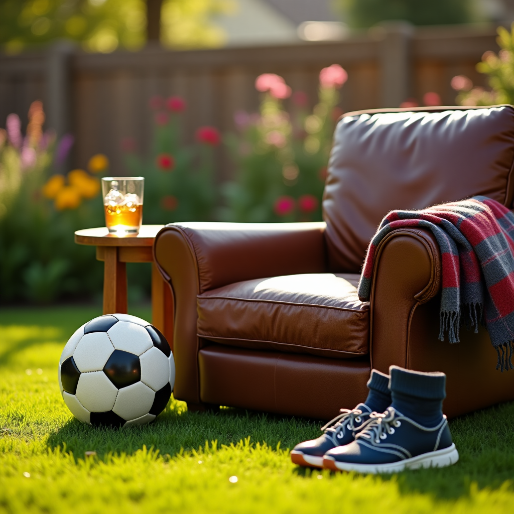 Soccer, and Whiskey Fathers-day Card