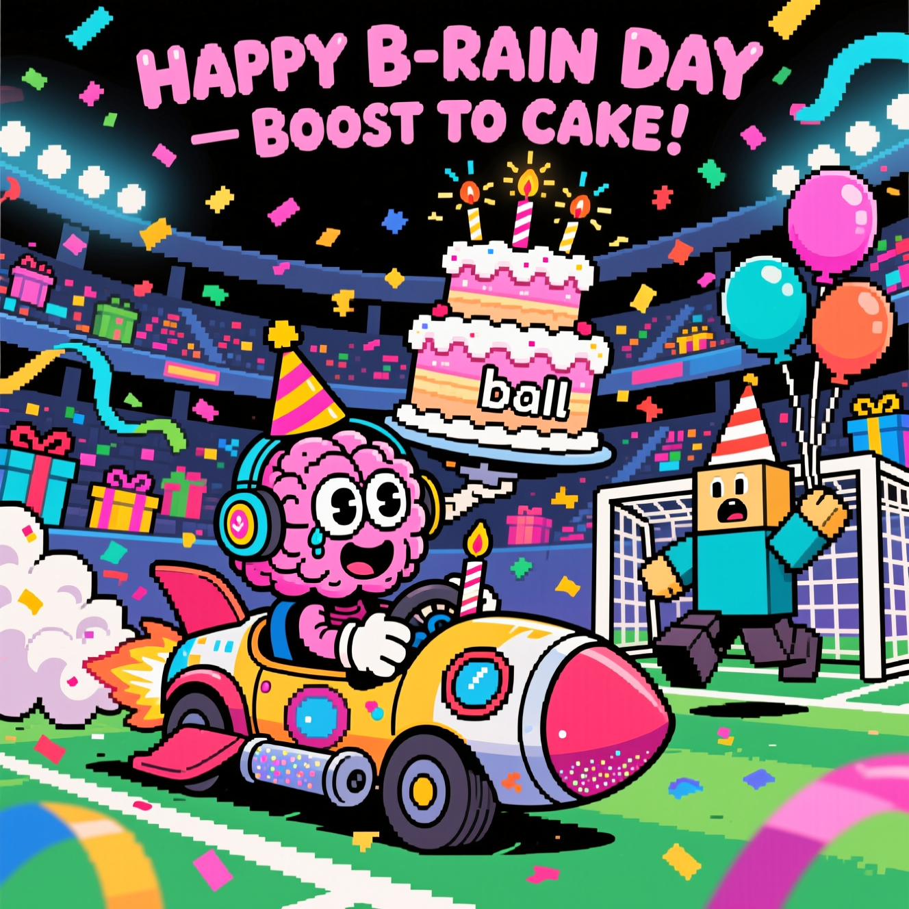 Brain rot , Rocket league, Roblox , and Birthday Card
