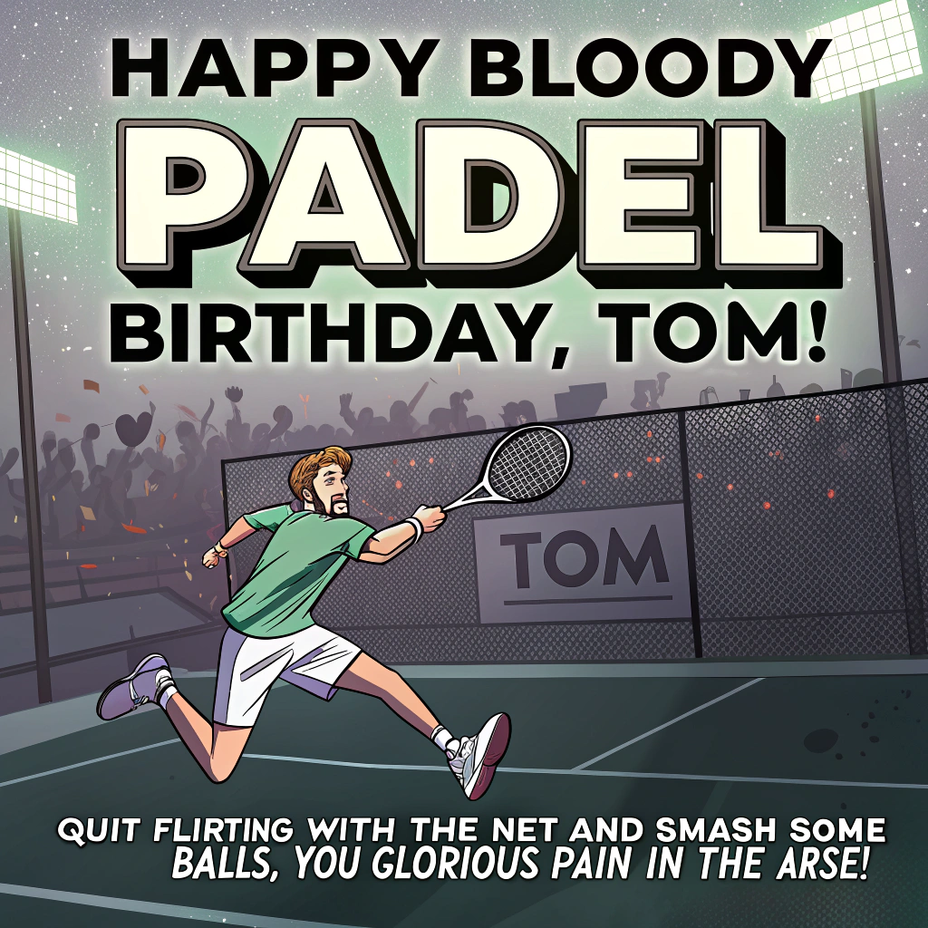 Padel, and Birthday Card