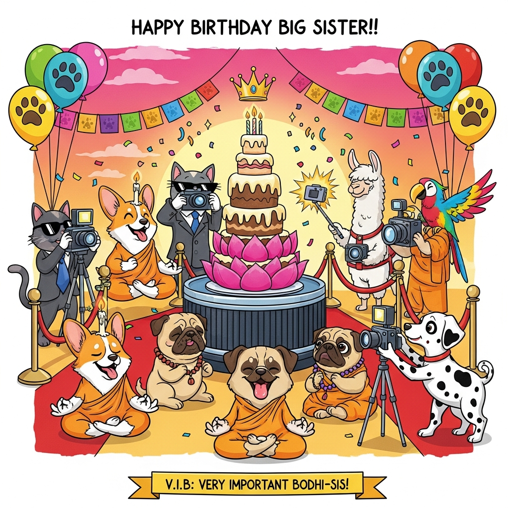 Puppies, Cake, Animals, Photography, Budhism, Being important, and Birthday Card