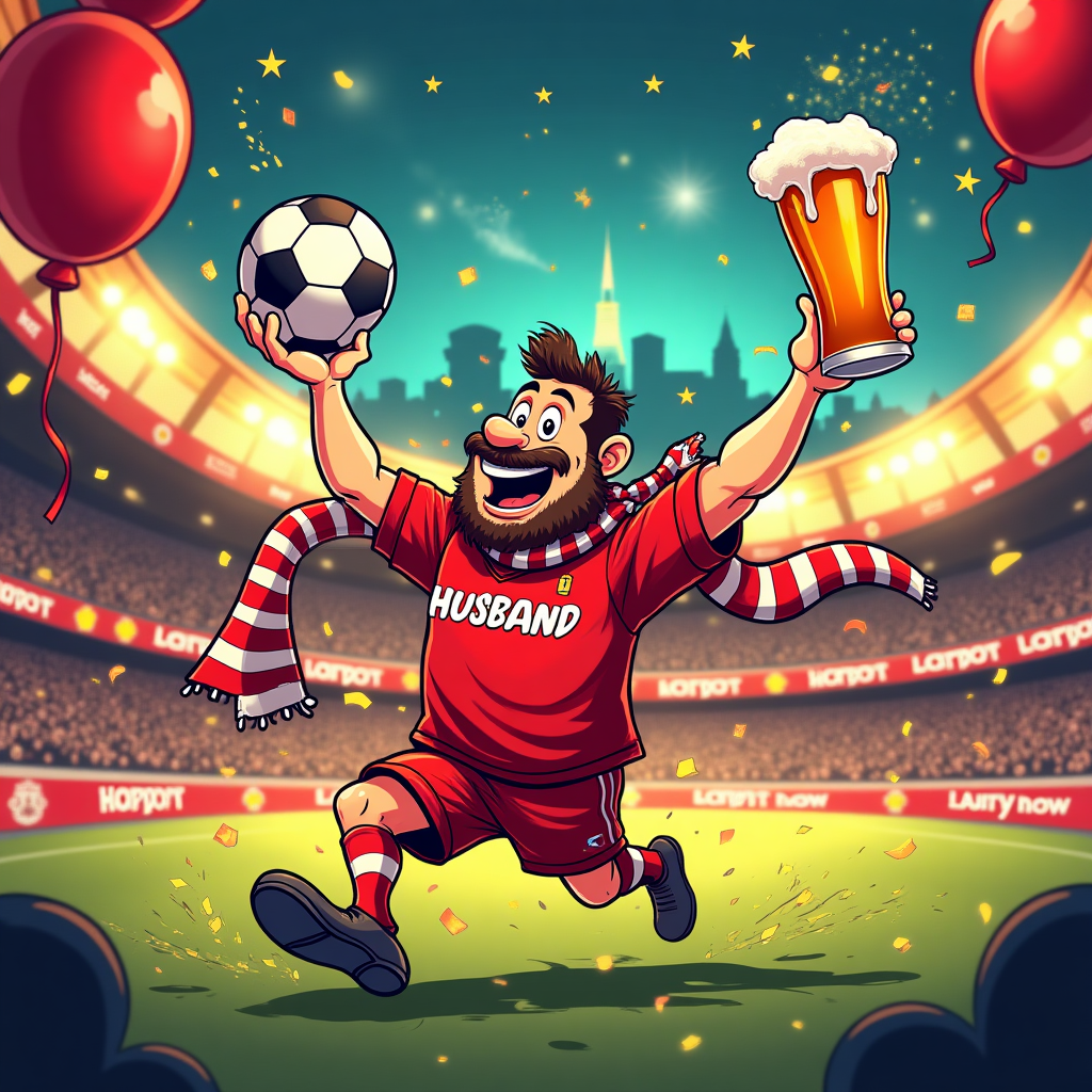Beer football liverpool, and Birthday Card