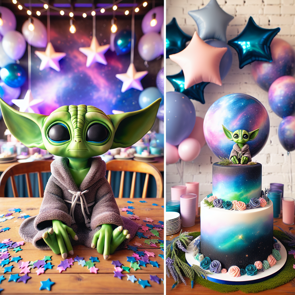 Star wars, and Baby yoda Birthday Card