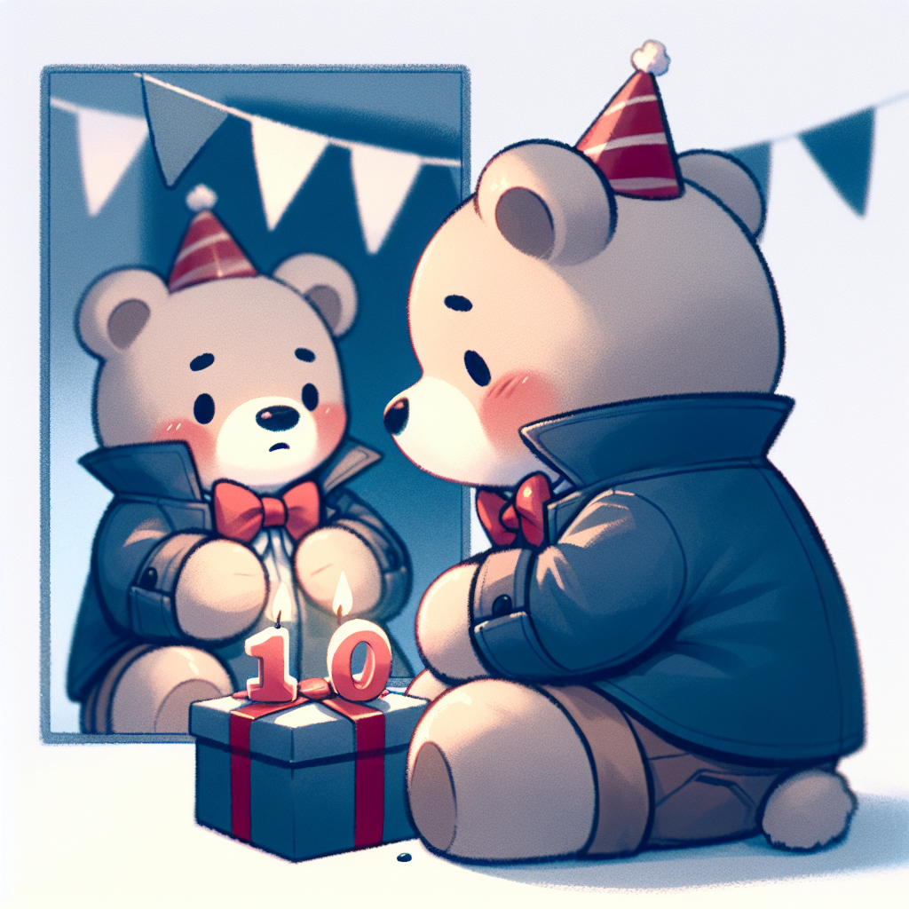 Paddington bear, and 10th Birthday Card