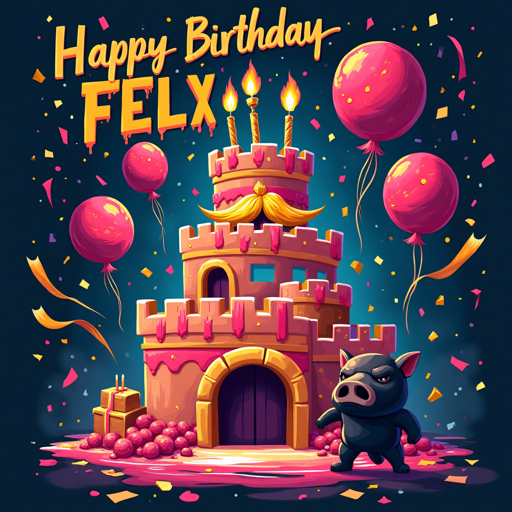 Clash of clans , and Birthday Card
