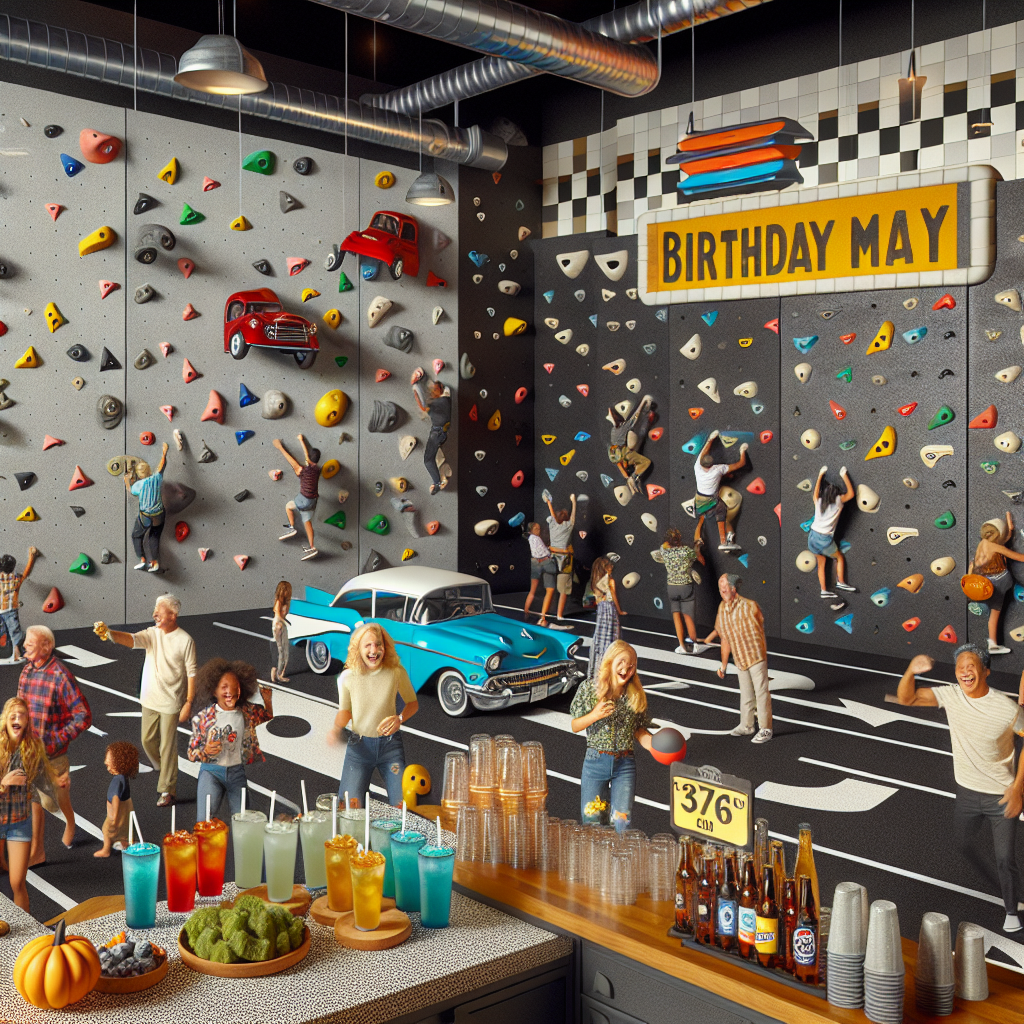Bouldering, Cars, and Pepsi Max Birthday Card