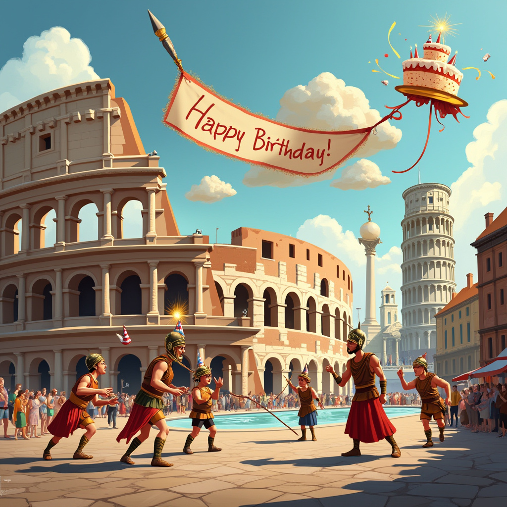 Rome sites Birthday Card