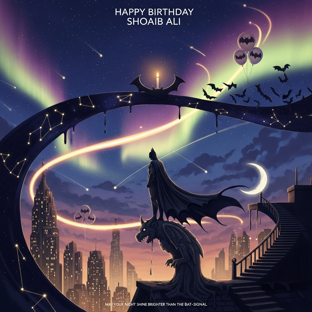 Batman, and Birthday Card