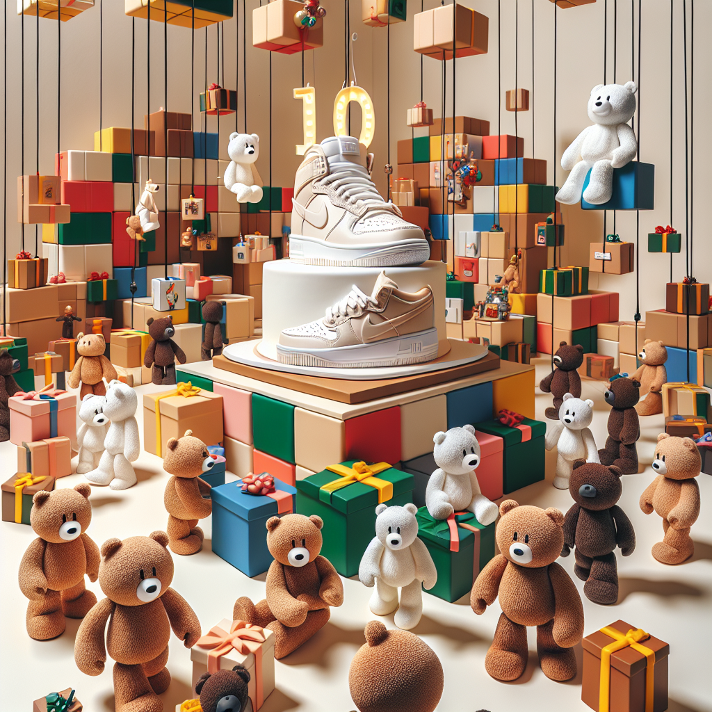 Nike trainers, kors, bear bricks, zbox Birthday Card