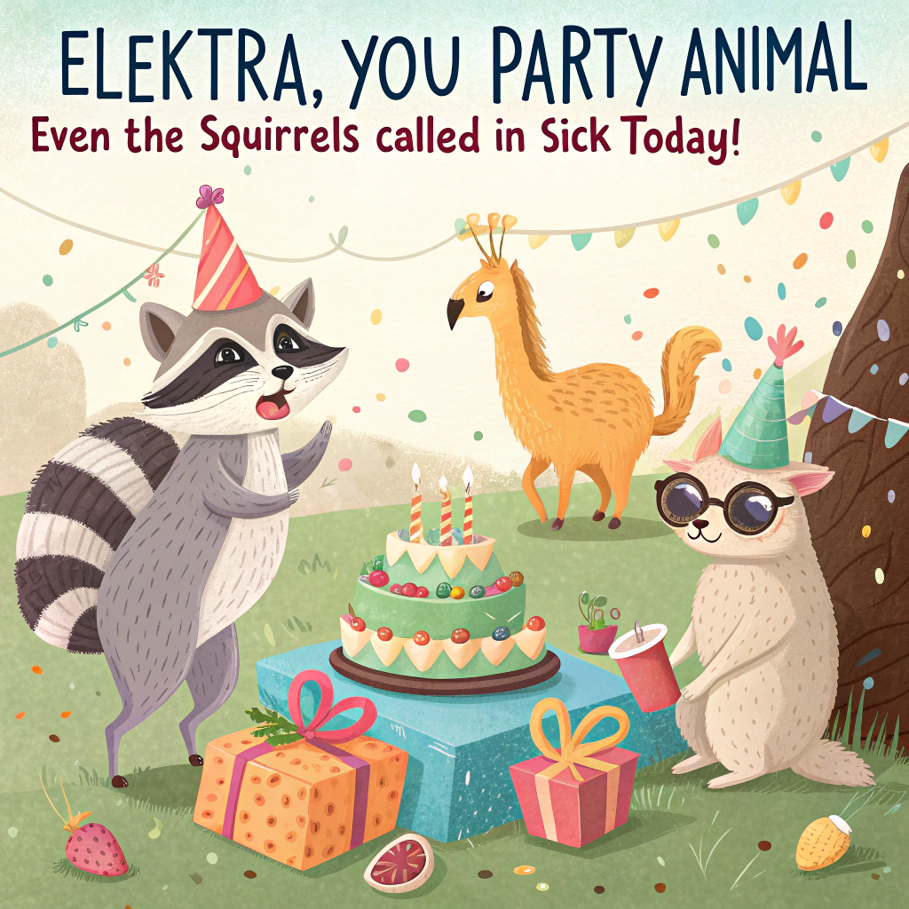 Animals Birthday Card