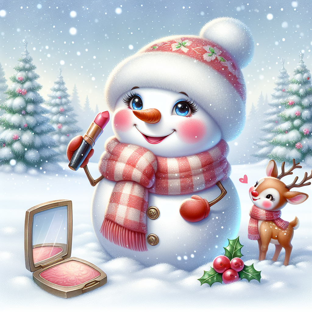 Makeup Christmas Card