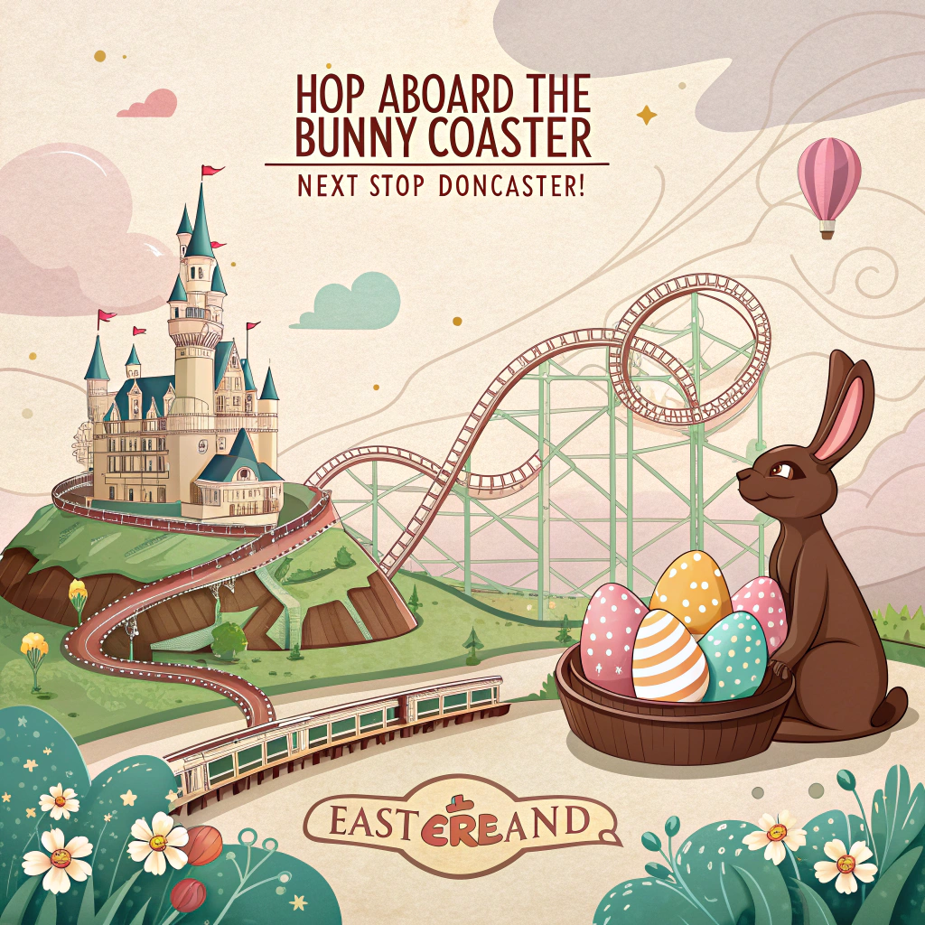 A mapped out plan for disneyland in Doncaster Easter Card