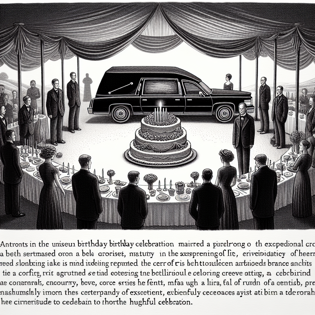 Funerals, Hearse, and Coffin Birthday Card