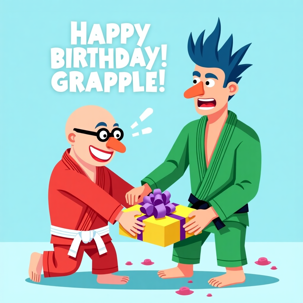 Jui jitsu Birthday Card