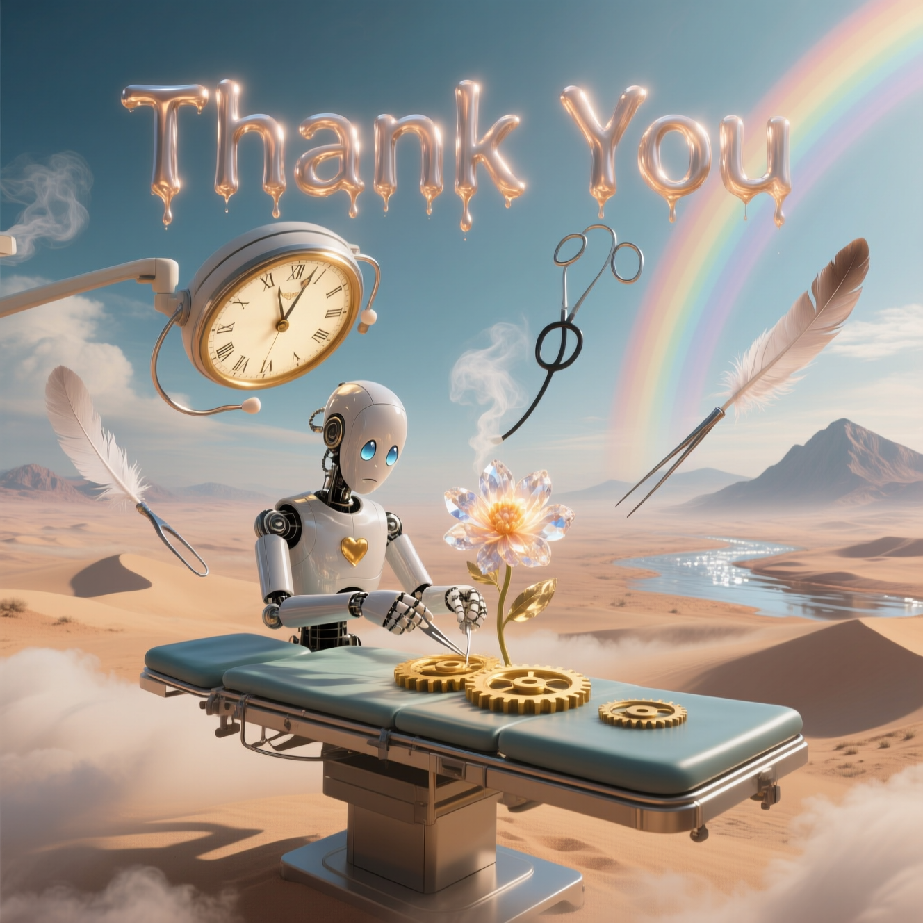 Robot, Surgery, and Thank-you Card