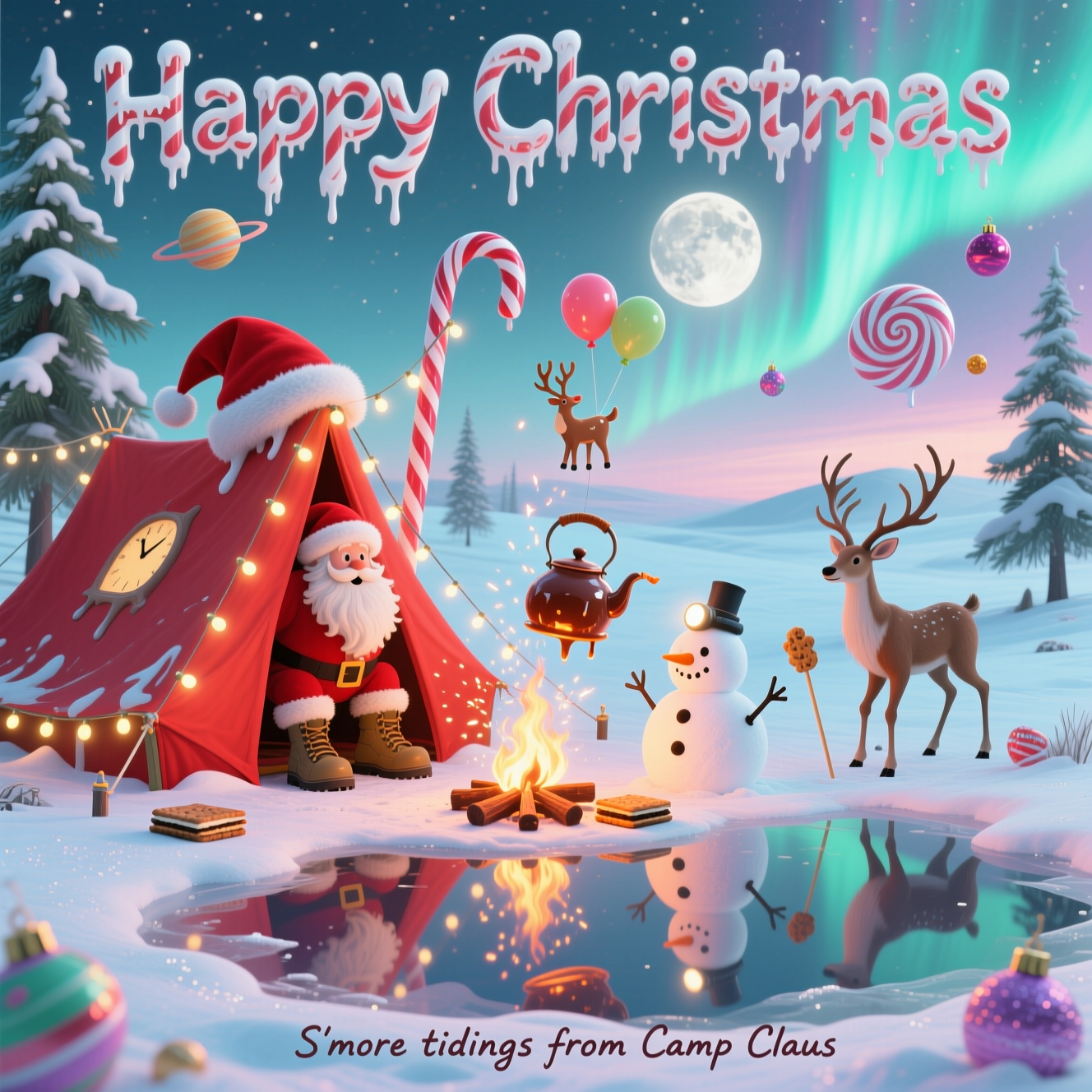 Camping, and Christmas Card