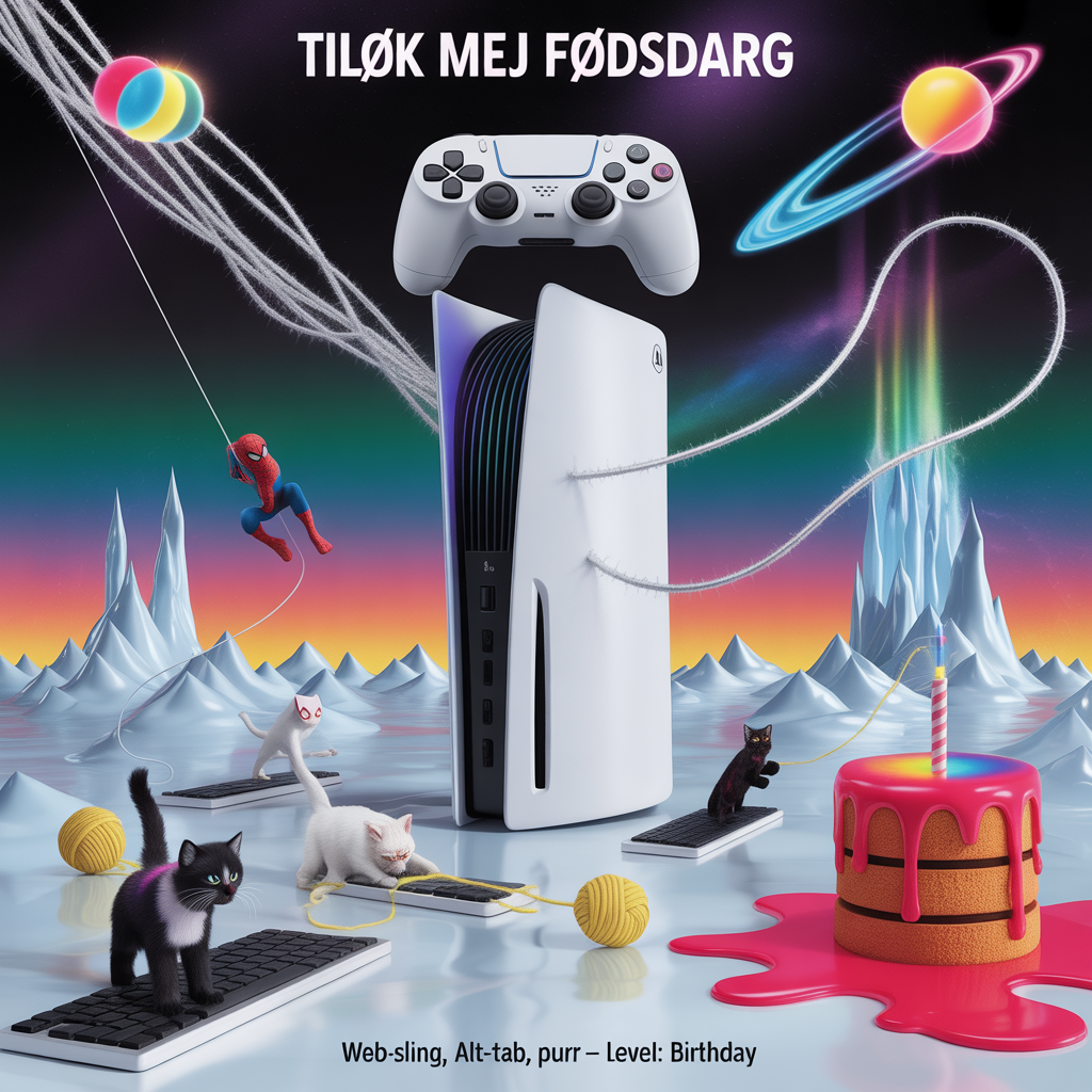 Ps5 spiderman , Cats, Play on pc , and Birthday Card