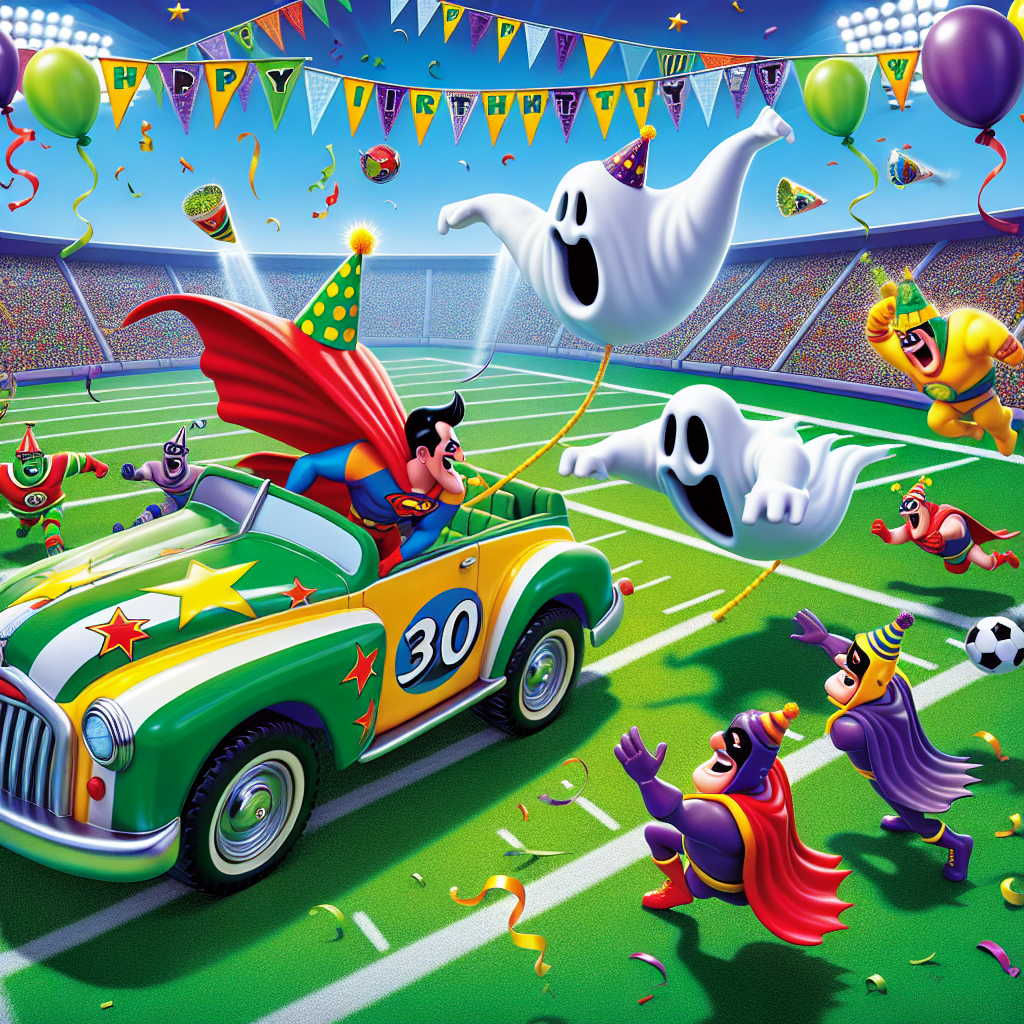 Ghostbusters , Football, and Heroes Birthday Card