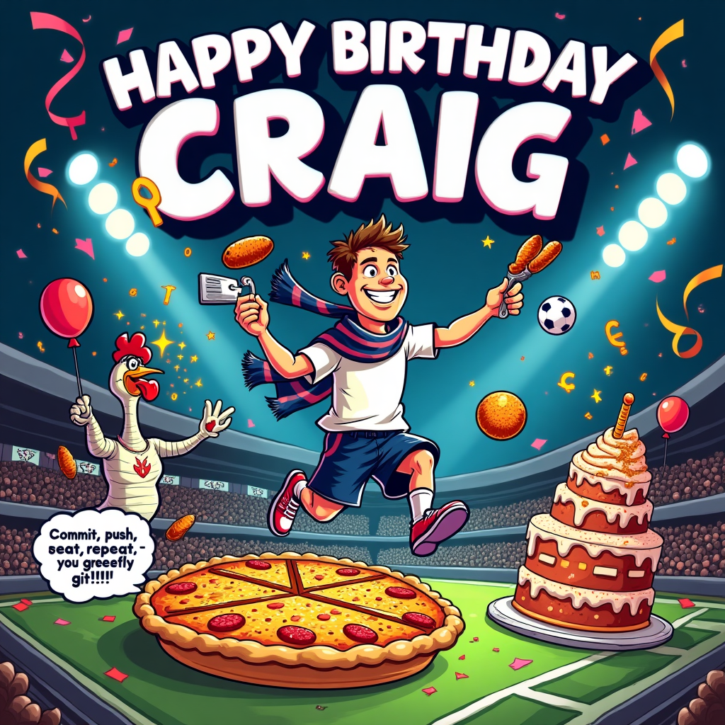 Tottenham hotspurs football club, Food, Coding, and Birthday Card