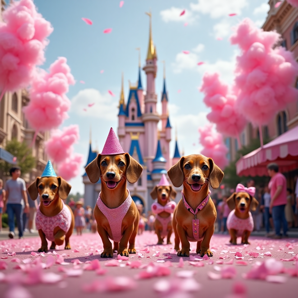 Disneyworld, sausage dogs, the colour pink, and Birthday Card