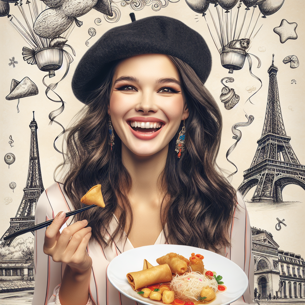 Buffy, Chinese food, and Paris Birthday Card