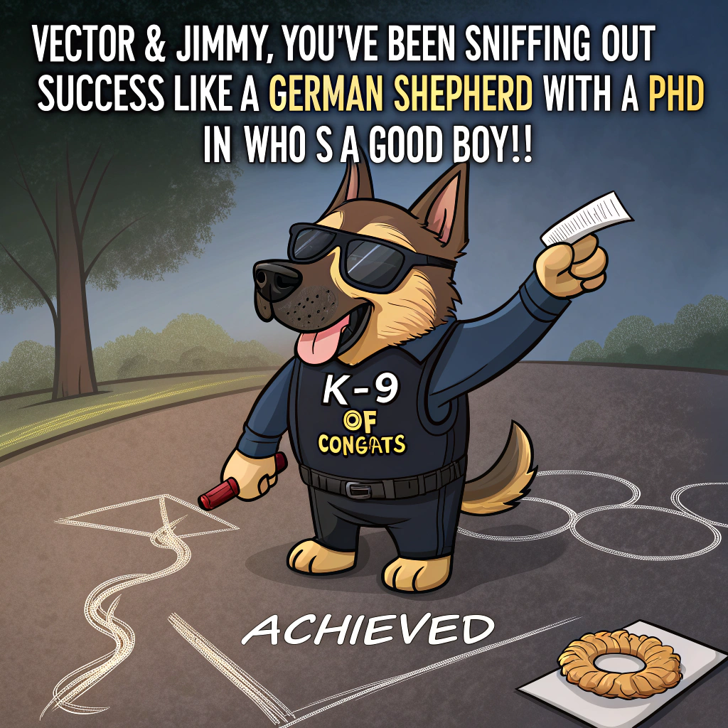 Make a dangerous police dog, a german shephard Congratulations Card