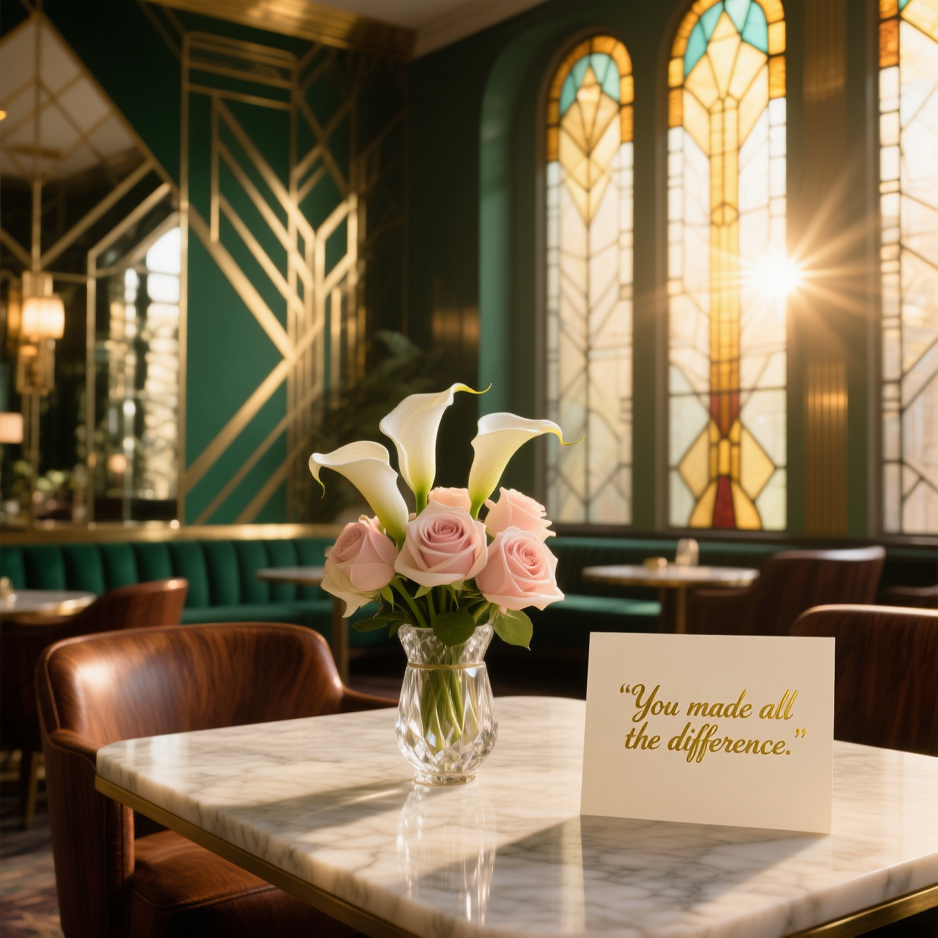 Art deco, and Thank-you Card