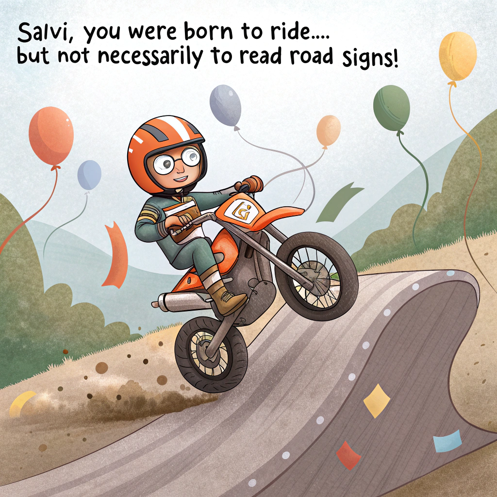 Motorbike ktm Birthday Card