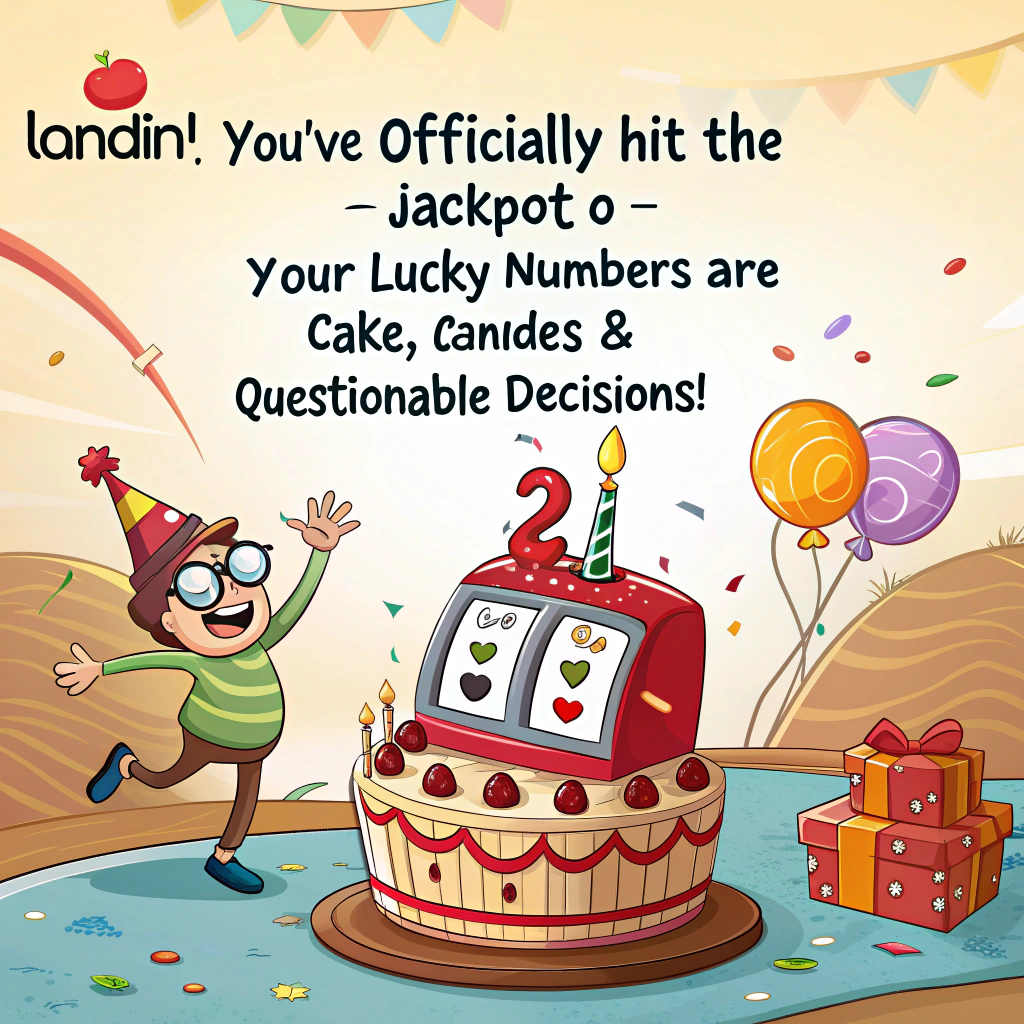 Lottery , Birthday, Luck, Gambling , and Funny Birthday Card