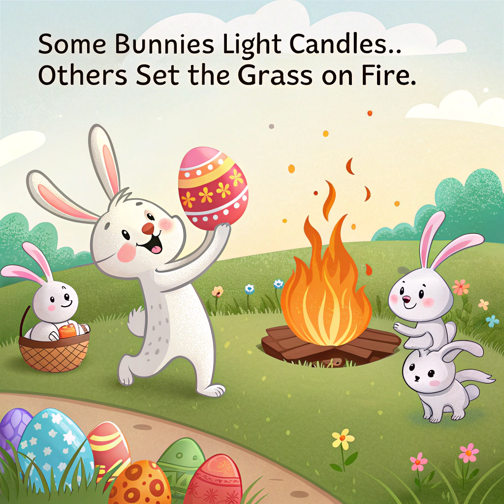 CANDLE Easter Card