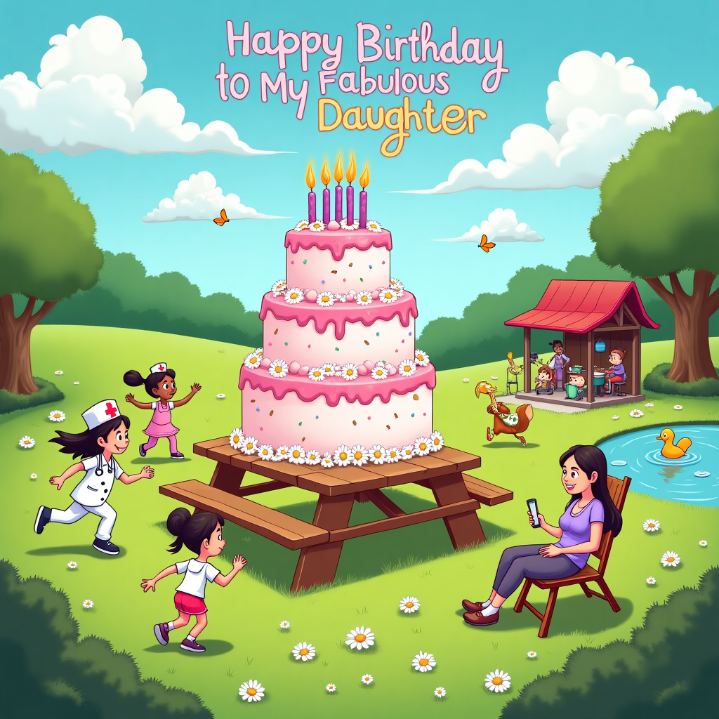 Daisies, Parks, Friends, Nurse, Spa, Birthday Cake, and Mother Birthday Card