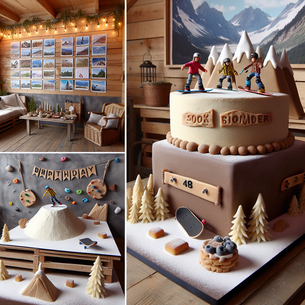 Snowboarding, Skateboarding, Hiking, Climbing, Mountains, and Trail running Birthday Card