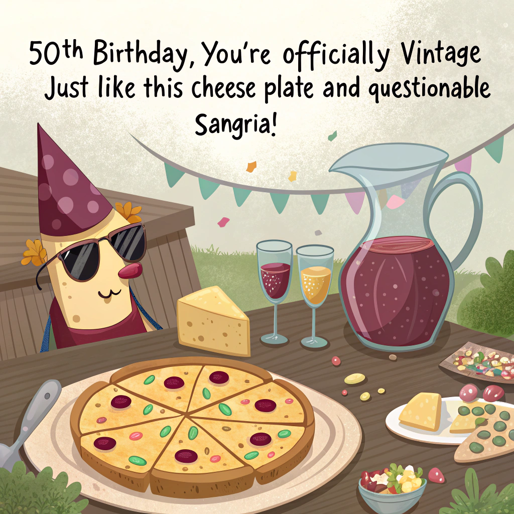 Drinks and food, and Pasi marjamaki Birthday Card